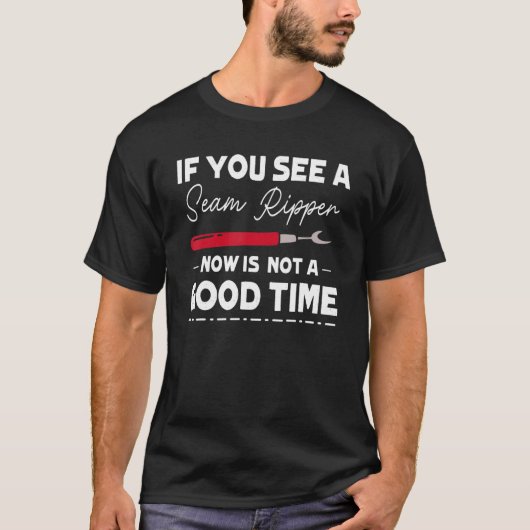 Sie sehen eine Nahttrenner Nähen Quilten T-Shirt (Vorderseite)