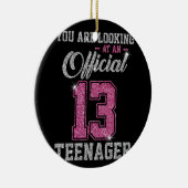 Sie sehen einen Offiziellen 13 Teenager Keramik Ornament (Rechts)