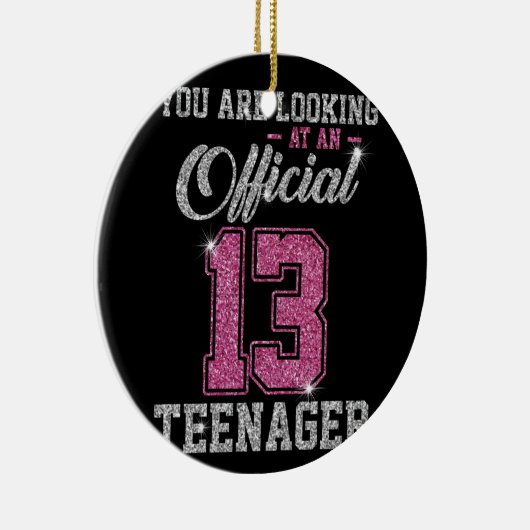 Sie sehen einen Offiziellen 13 Teenager Keramik Ornament (Rechts)