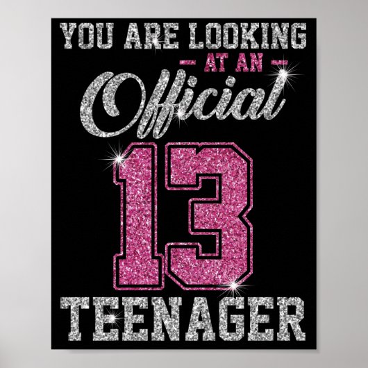 Sie sehen einen Offiziellen 13 Teenager Poster (Vorne)