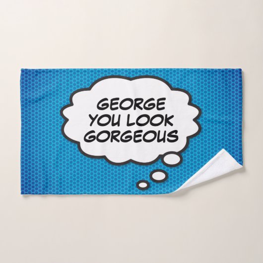 SIE SEHEN GORGEOUS Think Bubble Fun Comic Book Badhandtuch Set (Handtuch)