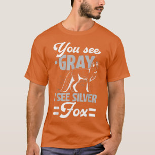 Sie sehen Grau, ich sehe Silver of Wildlife Animal T-Shirt