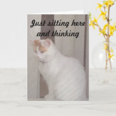 SIE SEHEN GROSS AUF "40". KARTE (Gelbe Blume)