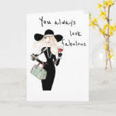 SIE "SEHEN IMMER NACH FABULOUS" SHARE SECRET KARTE (Gelbe Blume)