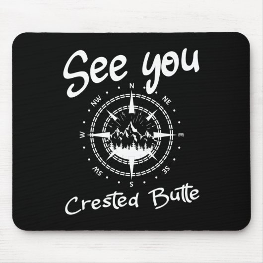 Sie sehen in Crested Butte Usa Vacation Ski Comp Mousepad (Vorne)