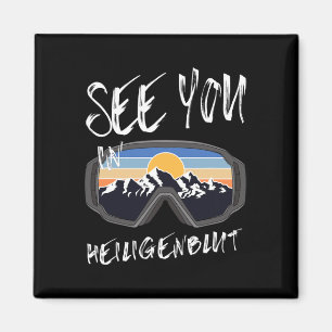 Sie sehen in Heiligenblut Kärnten Urlaub Ski Goggl Magnet