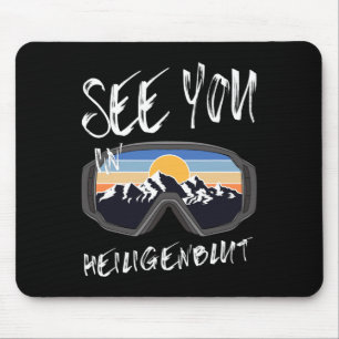 Sie sehen in Heiligenblut Kärnten Urlaub Ski Goggl Mousepad