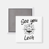 Sie sehen in Lech Vorarlberg Comp Ski Urlaub Magnet (Vorderseite/Rückseite)