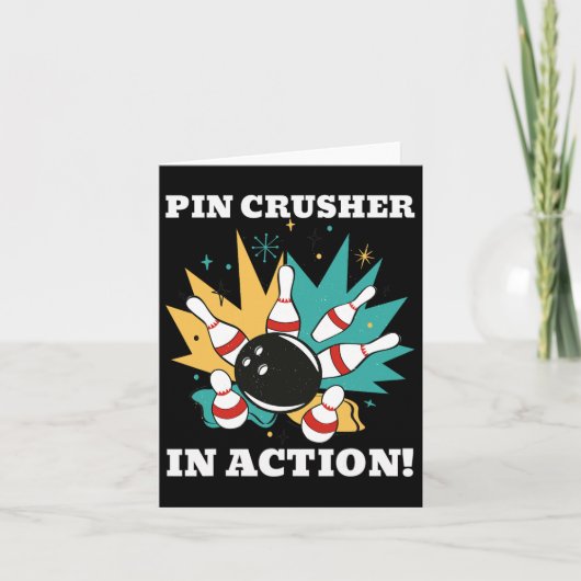 Sie sehen mich Bowling Button Kreuzfahrer in Aktio Karte (Vorderseite)