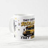 Sie sehen mich lustig rollenden Busfahrer Kaffeeta Kaffeetasse (Vorderseite Links)