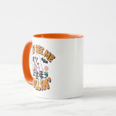 Sie sehen mich rollen Funny Ghost Walker Zitat Tasse (Vorderseite Links)