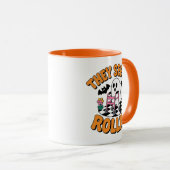 Sie sehen mich rollen Funny Ghost Walker Zitat Tasse (VorderseiteRechts)