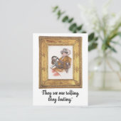 Sie sehen mich rollen, sie hassen lustige Postkart Postkarte (Stehend Vorderseite)