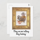 Sie sehen mich rollen, sie hassen lustige Postkart Postkarte (Vorne/Hinten)