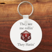 Sie sehen mich Rollgestänge Schlüsselanhänger (Vorderseite)
