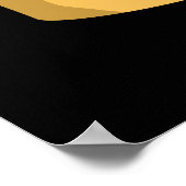 Sie sehen mich Rollin Funny Cinnamon Roll Pun Dark Poster (Ecke)