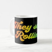 Sie sehen mich Rollin" - Rollstuhl Kaffeetasse (Vorderseite Links)