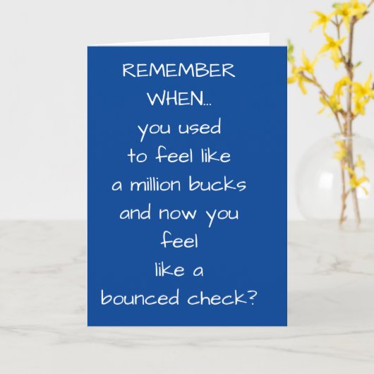 SIE SEHEN NOCH ***WIE EINE MILLION BUCKS** GEBURTS KARTE (Gelbe Blume)