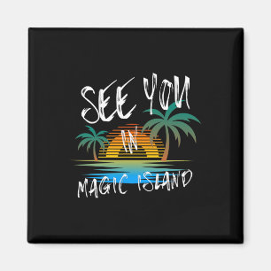Sie sehen sich auf Magic Island Retro Vintage Oahu Magnet