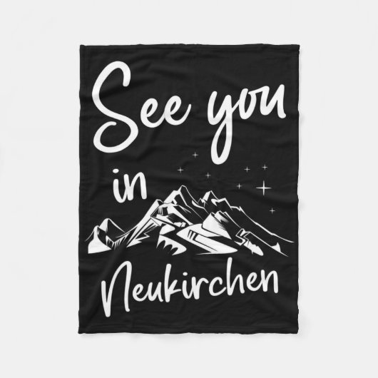Sie sehen sich in Neukirchen Deutschland Ferienski Fleecedecke (Vorderseite)