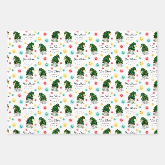 Sie sehen so helles Gnome-Wrapper Geschenkpapier Set (Vorderseite)