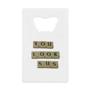 Sie sehen SUS Letter Tiles Great Quotes Geschenk Geldbeutel Flaschenöffner