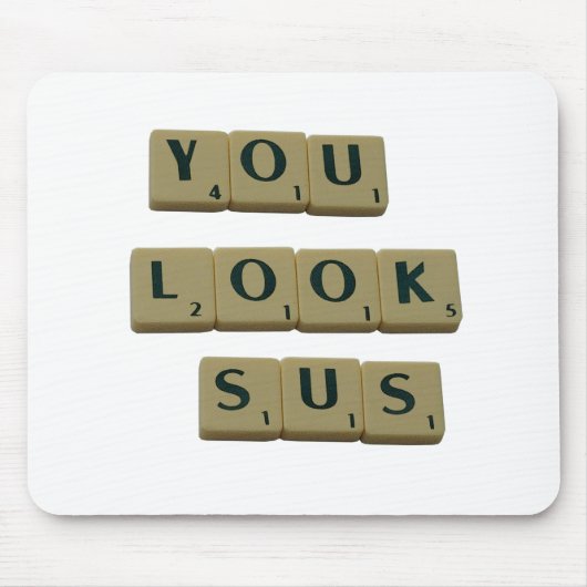 Sie sehen SUS Letter Tiles Great Quotes Geschenk Mousepad (Vorne)