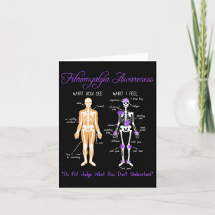 Sie sehen, was ich fühle Skeletton Fibromyalgie Aw Karte