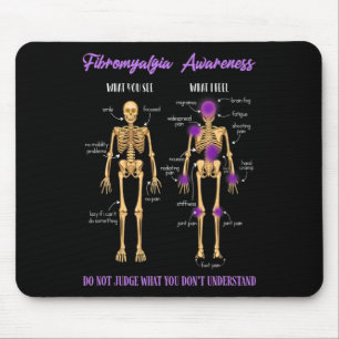 Sie sehen, was ich fühle Skeletton Fibromyalgie Aw Mousepad