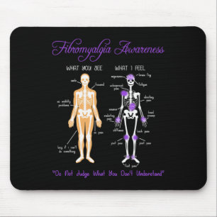 Sie sehen, was ich fühle Skeletton Fibromyalgie Aw Mousepad