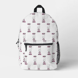 Sie sehen, wie ich den rosa Retroghost ausschalte Bedruckter Rucksack