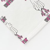 Sie sehen, wie ich den rosa Retroghost ausschalte Fleecedecke (Ecke)