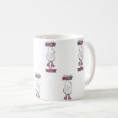 Sie sehen, wie ich den rosa Retroghost ausschalte Kaffeetasse (VorderseiteRechts)