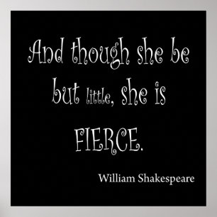 Sie sei nur klein, sie ist heftig Shakespeare-Zita Poster