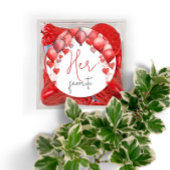 Sie, sein Lieblings-Snack-Brautparty Gefallen Runder Aufkleber