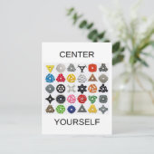 Sie selbst ins Zentrum stellen Postkarte (Stehend Vorderseite)