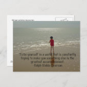 Sie selbst Postkarte sein (Vorne/Hinten)