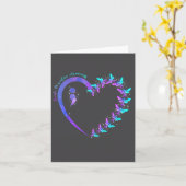 Sie Selbstmordprävention Türkis Lila Bewusstsein R Karte (Gelbe Blume)