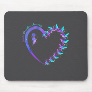 Sie Selbstmordprävention Türkis Lila Bewusstsein R Mousepad