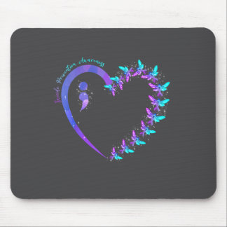 Sie Selbstmordprävention Türkis Lila Bewusstsein R Mousepad