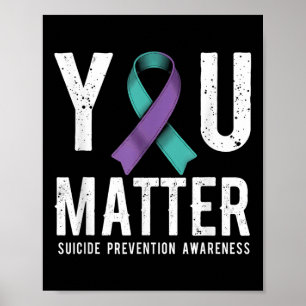 Sie Selbstmordpräventionsbewusstsein  Poster