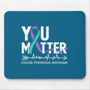 Sie Semikolon Selbstmordpräventionsbewusstseinswoc Mousepad