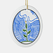 "Sie senden Ihren Geist und erneuern die Erde " Keramikornament (Rechts)