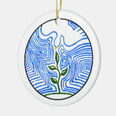 "Sie senden Ihren Geist und erneuern die Erde " Keramikornament (Links)