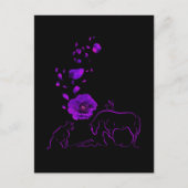 Sie servierten auch Lila Mohndenkmäler Postkarte (Vorderseite)