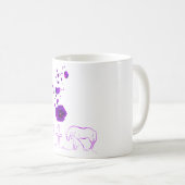 Sie servierten auch Lila Mohnerinnerung Kaffeetasse (VorderseiteRechts)
