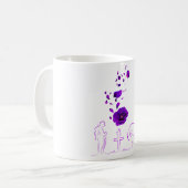 Sie servierten auch Lila Mohnerinnerung Kaffeetasse (Vorderseite Links)