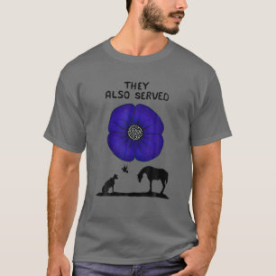 Sie servierten auch Lila Mohnvieh T-Shirt