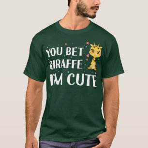 Sie setzen Giraffe ich bin Niedlich - Giraffe Zoo T-Shirt