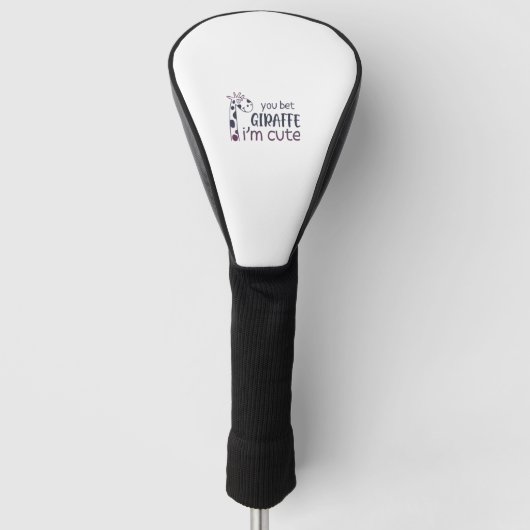 Sie setzen Giraffe, ich bin Niedlich Golf Headcover (Vorderseite)